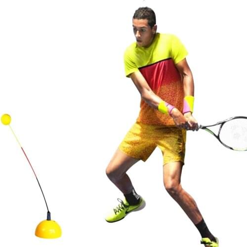 Portable Tennis Training Tool Professional Practice Trainer Stereotype Swing Ball Machine for Beginners tenis Accessories L2126
