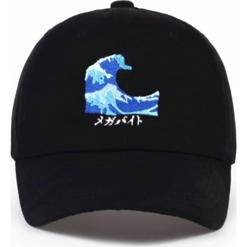 Breathable Waves Snapback Dad Caps Strapback Baseball Cap Boy Hip-Hop Hats For Men Women Fitted Hat Black Pink White