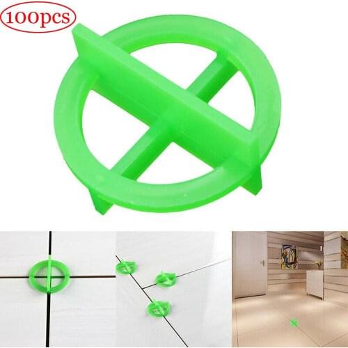 100 pcs Green or white Cross Leveling Recyclable Plastic Tile Leveling System Base Spacer Tiles and tiling tiles 1.5 /2.0/3.0mm