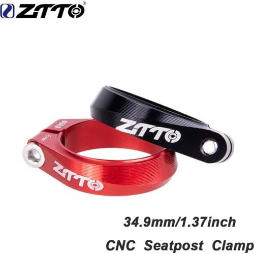 ZTTO CNC Seatpost Clamp 34.9mm High-strength Seat Post Tube Clip Thread lock Clamp 31.8MM Black Red For MTB Road Bike Bicycle