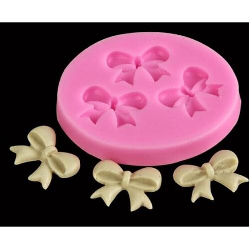 1PC Butterfly knot turn sugar DIY mold Fondant Cake Decorating Tools Silicone Soap Mold Silicone Cake Egg Tart Mold JK 0871