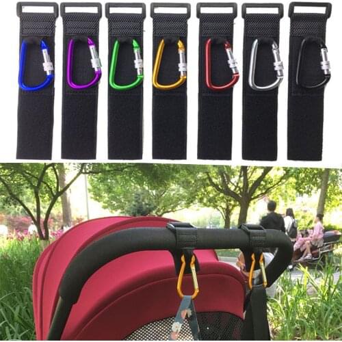 1pc Stroller Hooks Buggy Diaper Bags Cart Hook on The Stroller AccessoriesKids Car Hook Pram Pushchair Mountaineering Buckle