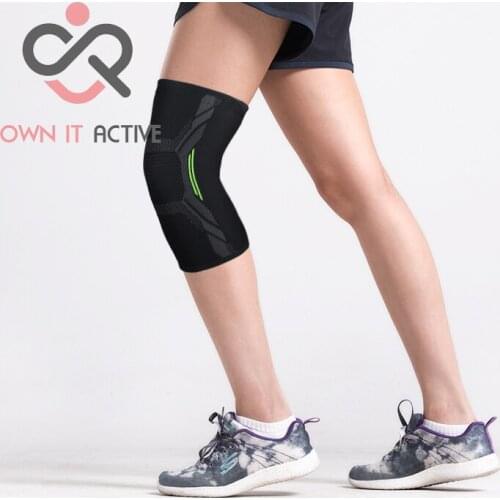 1 PCS Fitness Running Cycling Knee Elastic Knee Pads Nylon Sports Kneepad Fitness Brace Running Basketball Volleyball Support