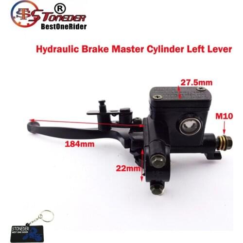 STONEDER Left & Right Pump Accessories Cylinder Hydraulic For Universal Buggy Quad Moped Brake Lever 50cc-250cc Dirt Bike Handle