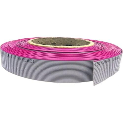 Free shipping 1M/5M/10M/20M long 28AWG Wire 20Pin 1.0MM pitch Grey Flat Ribbon Cable for IDC FC 2.0MM Connector