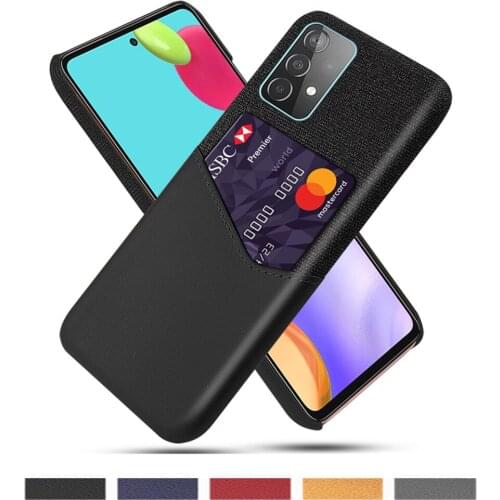 Card Slots Cover For Samsung A52 A12 A51 A71 A50 A70 A72 A32 A42 A30 Business Case For Galaxy S20 FE S21 Ultra S10 Plus Funda