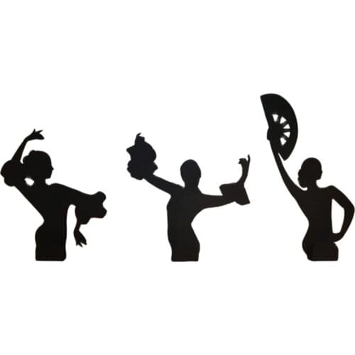 Metal Towel Holder Punch-Free Bathroom Accessories Folding Matte Black Metal Organizer Hanger Wall-Mounted Flamenco Themed