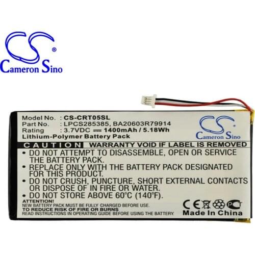 CameronSino for CREATIVE DVP-HD0003 Zen Vision M (60GB) Zen Vision M 30GB BA20603R79914 LPCS285385 battery