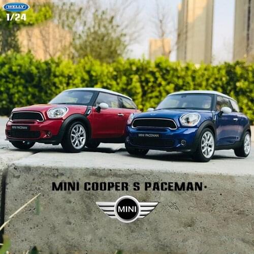 Welly 1:24 Mini Cooper S Paceman 1300 Car Alloy Car Model Simulation Car Decoration Collection Gift Toy Die Casting Model Boy
