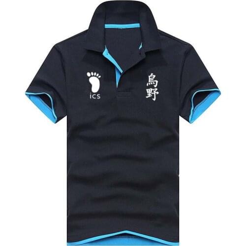 Karasuno High Quality Lapel Business Polo Shirt Men Women Summer Classic Brand Clothing Hot Sale Short Sleeve Men Polo Homme