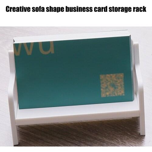 Bench Figure Business Card Case Sofa Calling Card Holder Modern Name Card Ornament Gift for Office Table Holder Accessories