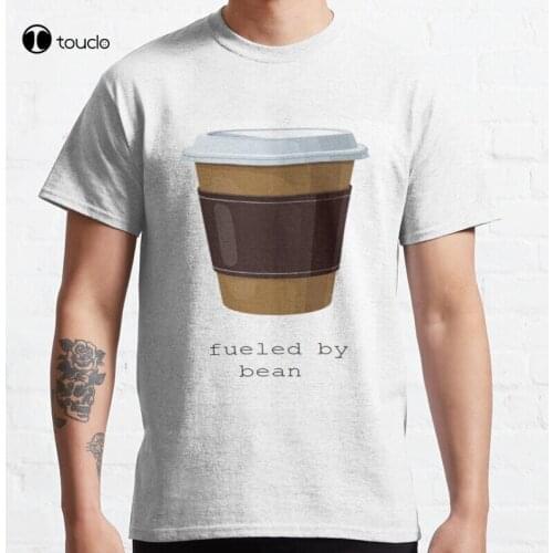 New Fueled By Bean Classic T-Shirt Cotton Tee Shirt S-5XL