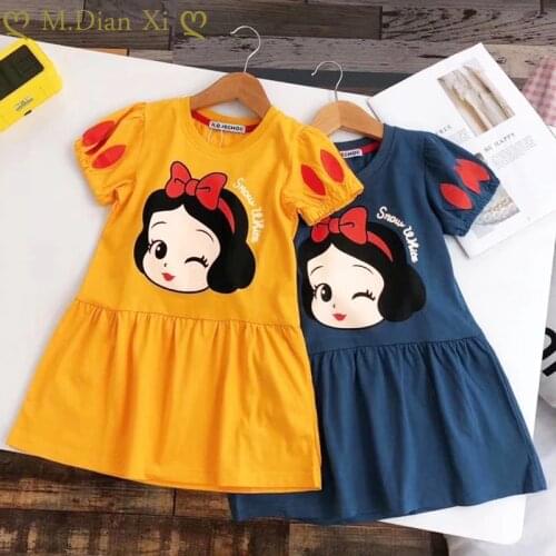 New Children Girl Cartoon Snow White Dress for Girls Princess Dress Kids Baby Gifts Infant Party Clothes Fancy Teenager Clothing