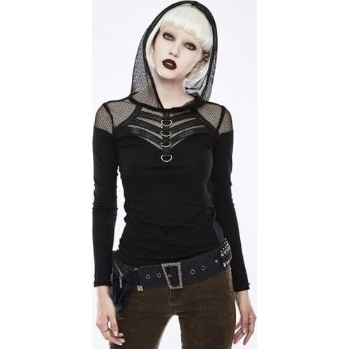 PUNKRAVE Womens Punk Personality Belt with Bag Do The Old Denim Bullet Decoration Handsome Removable Girdles