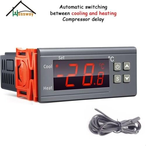 Dry contact relay adjustable constant temperature controller for thermostatic actuator fish pond air air conditioning