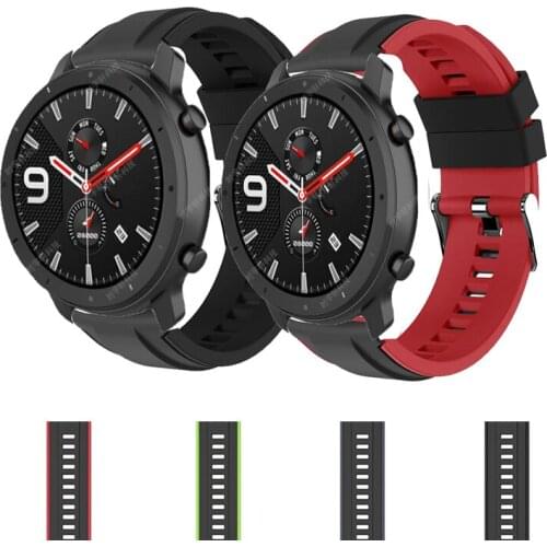 Silicone Wrist Strap for Xiaomi Huami Amazfit GTR 42 47mm Bracelet Accessories on My Xiomi Mi Smart Watch Band GTS GTR 2 Straps