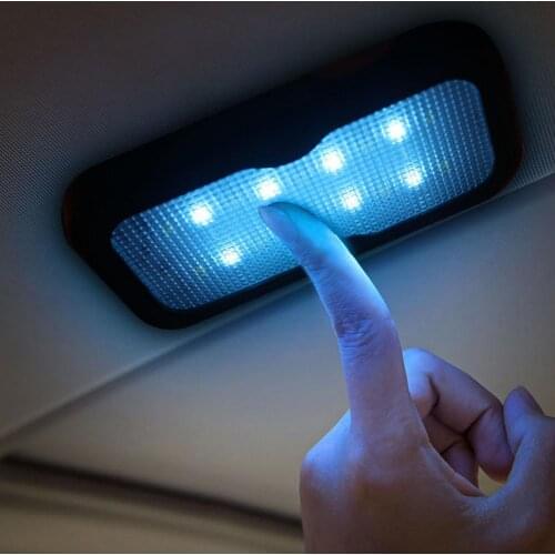 Car Interior Reading Light USB Rechargeable Magnetic LED Night Auto Dome Reading Light Ceiling Lamp For Car Interior Accessories
