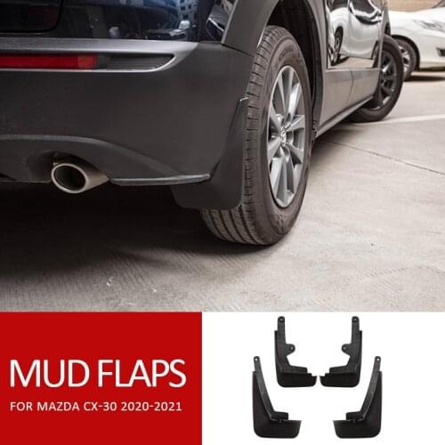 High-quality Splash Guards Mud Flaps Mudguard Fender For 2020 2021 Mazda CX-30 Exterior Parts Mudguards Stickers Black New