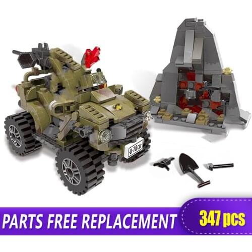 XINGBAO 06010 Genuine 347Pcs Military Series The Oprah Sand Car Set Building Blocks Bricks Toys As New Funny Christmas Boy Gifts