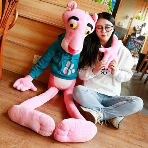 1PC High Quality Big Size Baby Toys Plaything Cute Naughty Pink Panther Plush Stuffed Doll Toy Home Decor 55/80/110CM