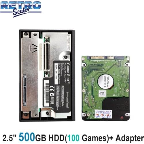 Used 2.5" 500GB SATA HDD with 100 PS2 Games Installed and GameStar SATA Network Adapter for PlayStation 2 PS2 Console