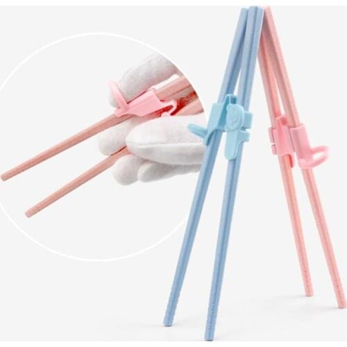 3 Pairs Lovely Cartoon Bear Chopsticks Accessories Kids Learning Training Use Chinese Chopsticks Gadget Kitchen Tableware