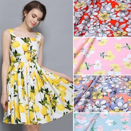 50*143cm 100% Cotton Printing Fabric for Clothes Tablecloth Curtain DIY Handmade