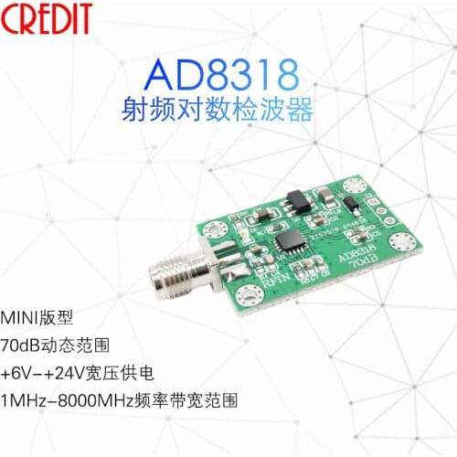 AD8318 Module Log Detector Power Detection Module 1M-8G RSSI Measurement RF Power Meter