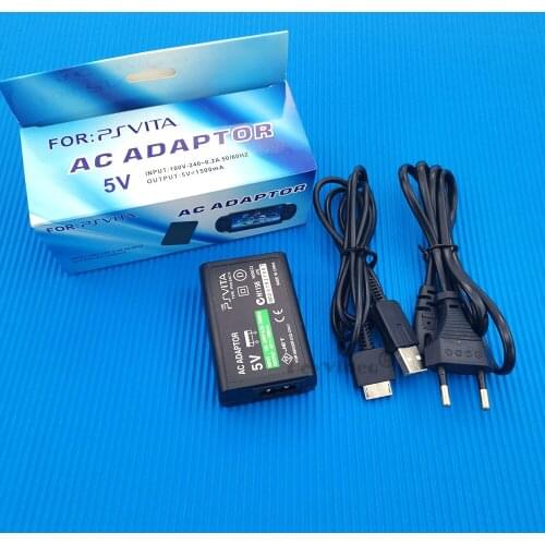 AC Adapter USB Data Charging Cable Cord for Sony PlayStation PS Vita PSV Home Wall Charger Power Supply Adaptor UK/EU/US Plug