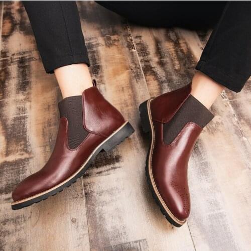 Мужские ботинки челси AGUTZM China At AliExpress