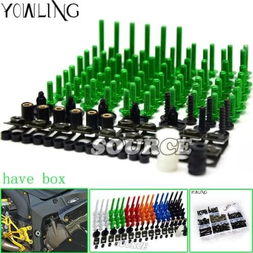 76 PCS For Kawasaki Ninja ZX6R Motorcycle Fairing Bolt Screw Fastener Nut Washer For Kawasaki 2005 2006 Ninja ZX-6R 2005 2006