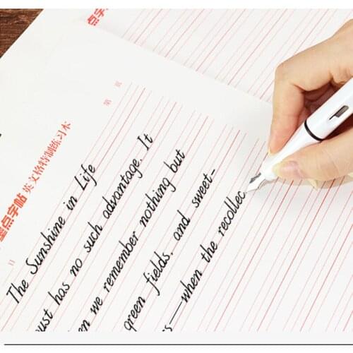 Calligraphy practice grid paper English four-line grid calligraphy book copy paper miaohong miaohong paper calligraphy books art