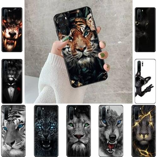 Lion tiger animal cat dog Phone Case For Huawei Y5 Y6 II Y7 Y9 PRIME 2018 2019 NOVA3E P20 PRO P10 Honor 10