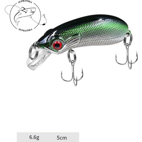 Diving Depth0-1.5M Anti-Corrosion Bionic Freshwater Plastic Fishing Lure Hard Bait Artificial Crank 5CM/6.6G Fishing Bait