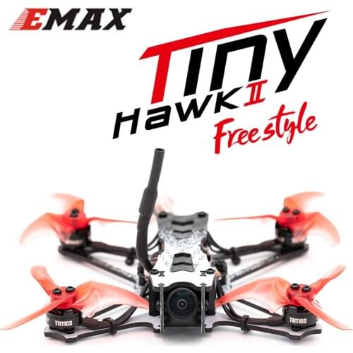 EMAX Tinyhawk II Freestyle 115mm 2.5inch F4 5A ESC FPV Racing RC Drone BNF Version Frsky Compatible Upgrade FPV Drone