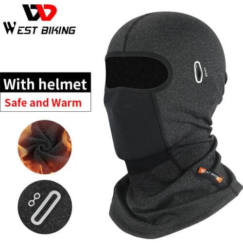 WEST BIKING Cycling Motorcycle Helmet Liner Thermal Warm Windproof Caps Breathable Comfortable Sports Headwear Men Womens Hat