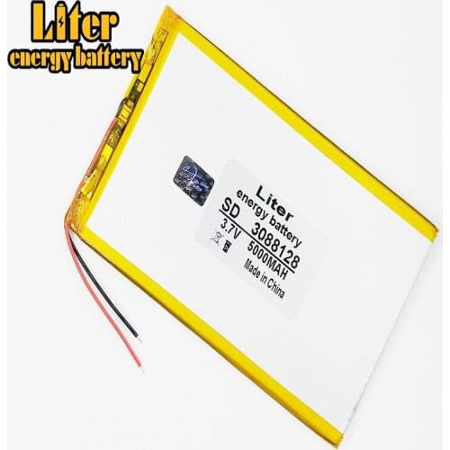 Li-po 3.7V,5000mAH,3088128 Polymer lithium ion / Li-ion battery for tablet pc,e-book,power bank,mp4