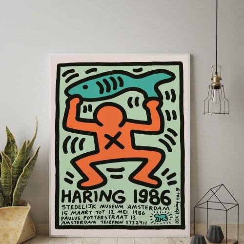 Cartoon Character Print Canvas Painting Abstract Color Villain Fish Wall Art Poster Picture Home Decoration Mural Poster Prints