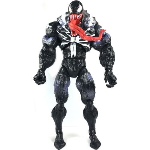 Comic 7" Classic Black Venom Spider Spidey Loose Action Figure TOY FREE SHIPPING
