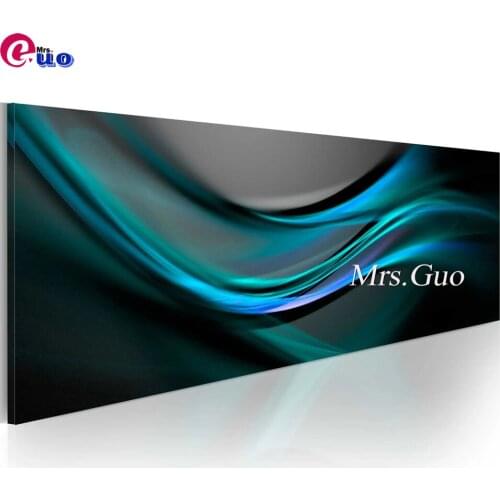 5D Diamond Embroidery Set modern turquoise abstract line Mosaic Large size Full Round Square Diy Diamond Painting Kid Gift