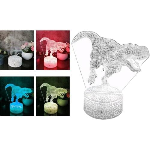 Dinosaur Night Light Nightlight Remote Control Boy Girls Livingroom Ornament