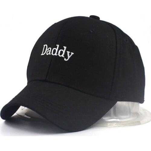 New daddy hat letter embroidery cotton fashion baseball cap black hip hop snapback hats new men women curved sun caps