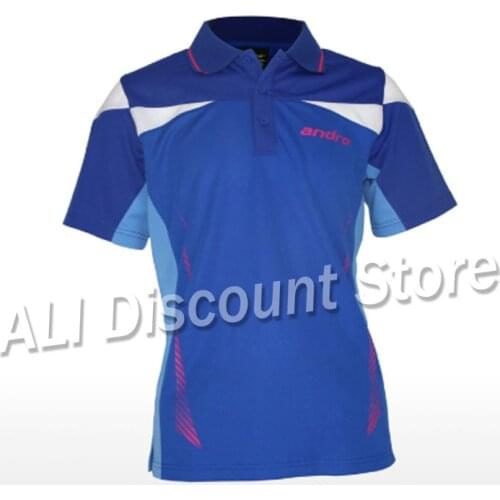New Andro High Quality Table Tennis Jerseys Training T-shirts Ping Pong Clothes Short Sleeve Cloth Sportswear For Men 305551