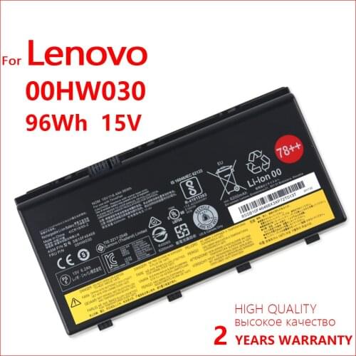 Genuine 00HW030 SB10F46468 Laptop Battery For Lenovo Thinkpad P70 P71 P72 01AV451 4ICR18 / 65-2 Genuine Laptop battery 15V 96WH