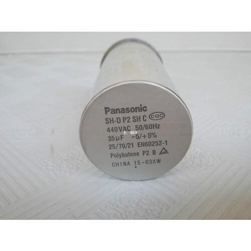 2 pieces of Panasonic original Panasonic 35uf air conditioner compressor starting capacitor 440VAC film capacitor