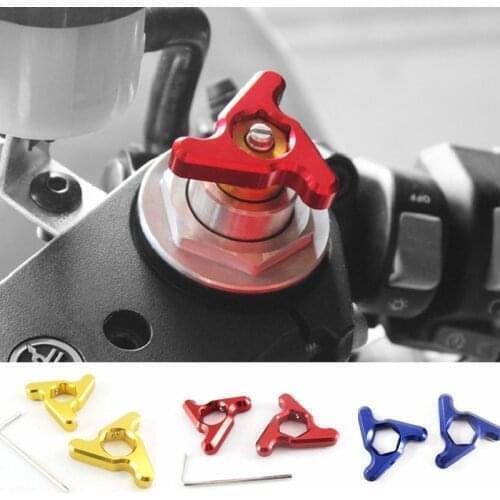 Motorcycle CNC Racing Front Fork Preload Adjusters For YAMAHA R1 R6 TENERE FZ1 NAKED FAZER1000