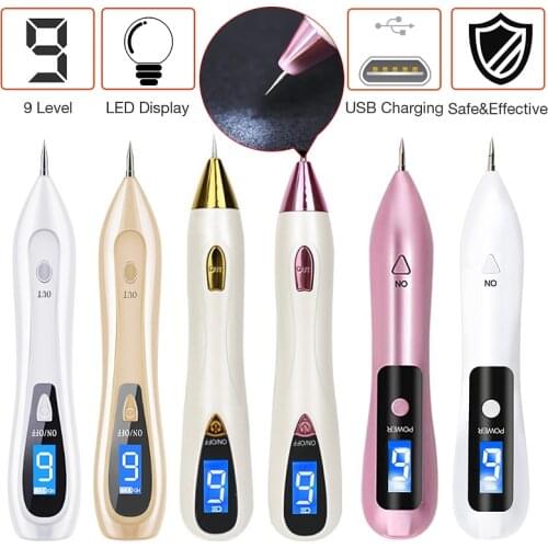 6 level LCD Plasma Pen Face black dots Dark Spot Remover Laser Mole Wart Removal Tattoo/Freckle Facial Skin Tag Removal Machine