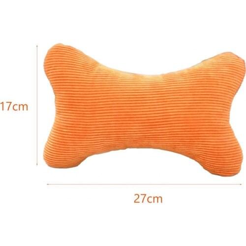 Car Seat Headrest Breathable Household Corduroy Bone Shaped Ergonomic Car Seat Pillow for Car