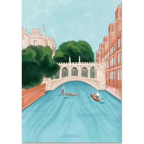 Practical DIY Diamond Painting Kits For Adults, Full Drill Crystal Rhinestone Paintings Kit For Home Decoration River View