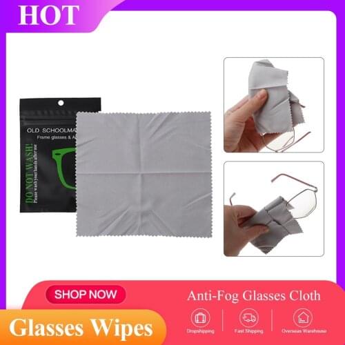 Anti-fog Suede Glasses Cleaning Cloth Microfiber Glasses Goggles Screen Cleaning Independent Packaging Portable Sanitary Supply